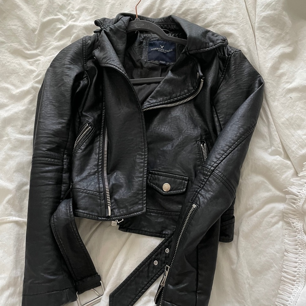 Faux leather jacket